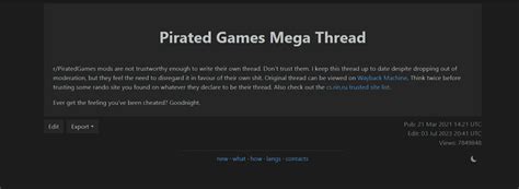 games piracy megathread - reddit pirated games